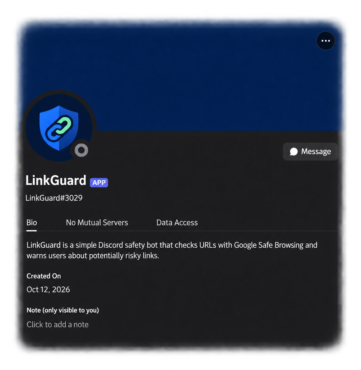 Link Guard Warning